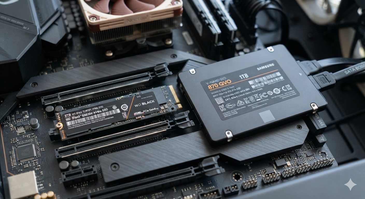 SSD NVMe vs SATA: por que a diferença vai muito além da velocidade anunciada