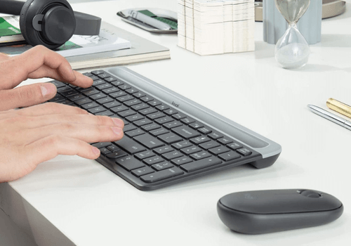 Combo Teclado e Mouse sem fio Logitech MK470 - 01