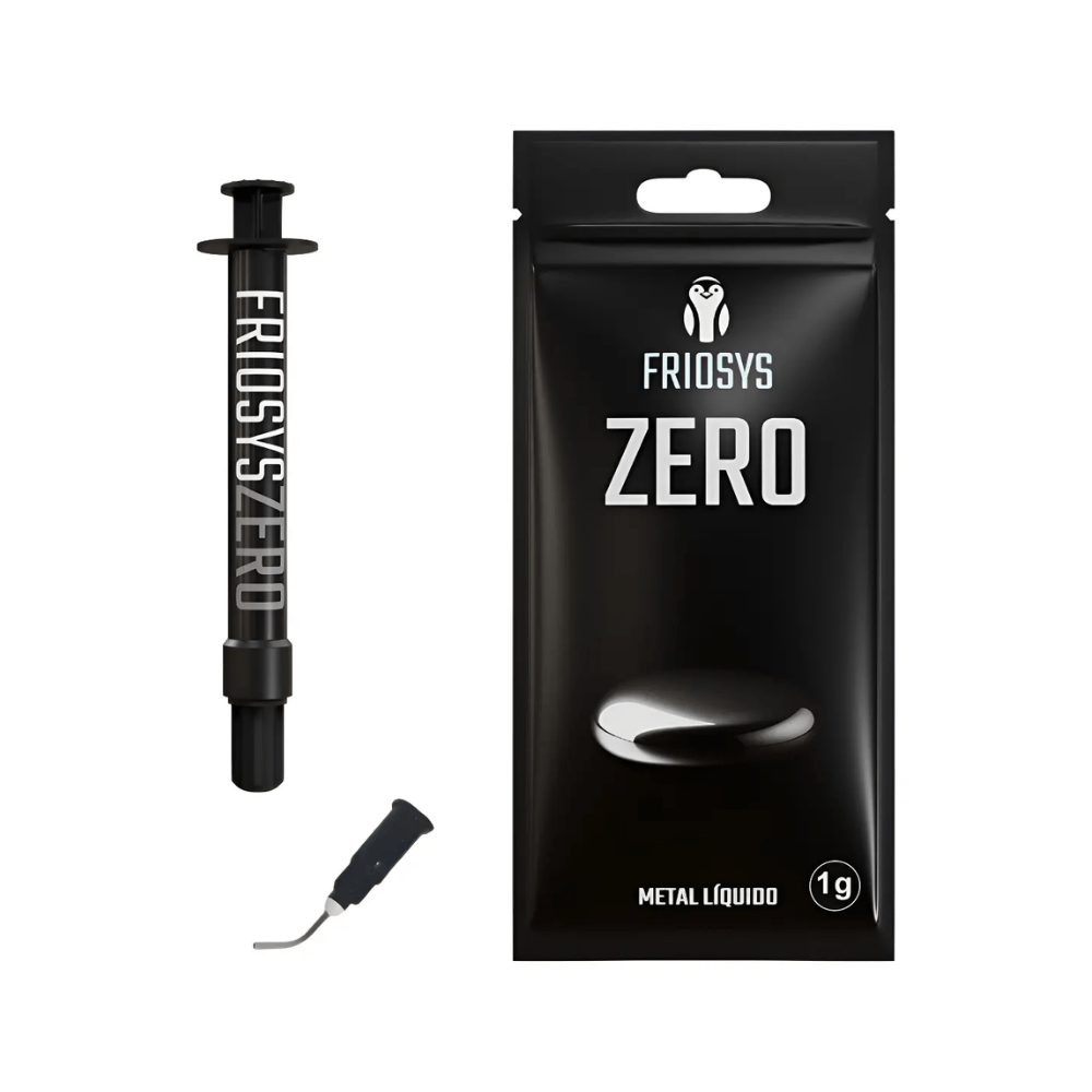 Pasta Térmica Metal Líquido Friosys Zero 1g para CPU e GPU